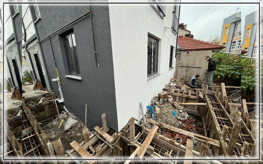 sakarya mimarlık ve mühendislik İlave kış bahçesi temel inşaatları 