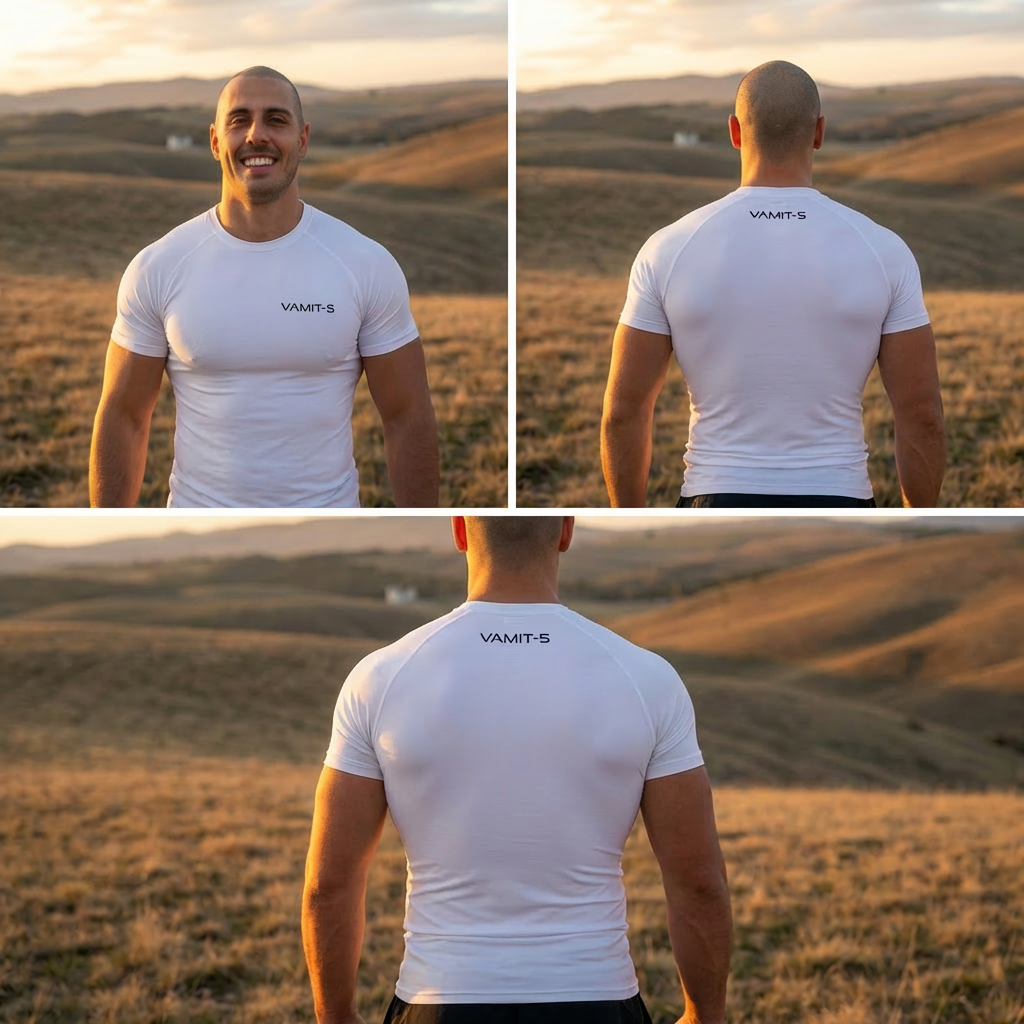 VAMIT-5 bela kompresiona majica za trening