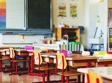 Elementary classroom, back to school con
