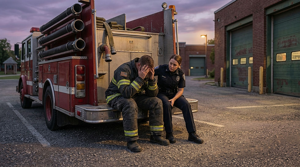 First Responder struggling with burnout and a Peer Supporter.