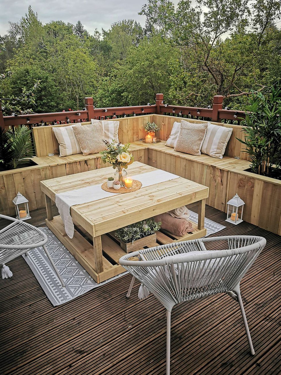 Thumbnail: 'Eleanor' : Planter Bench with/without table