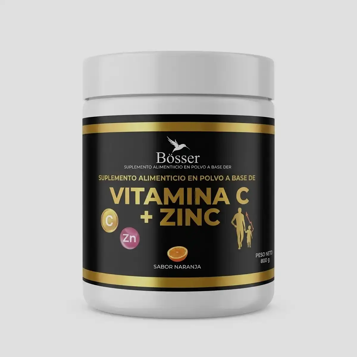 Tarro con Vitamina C + Zinc en polvo de 250 g