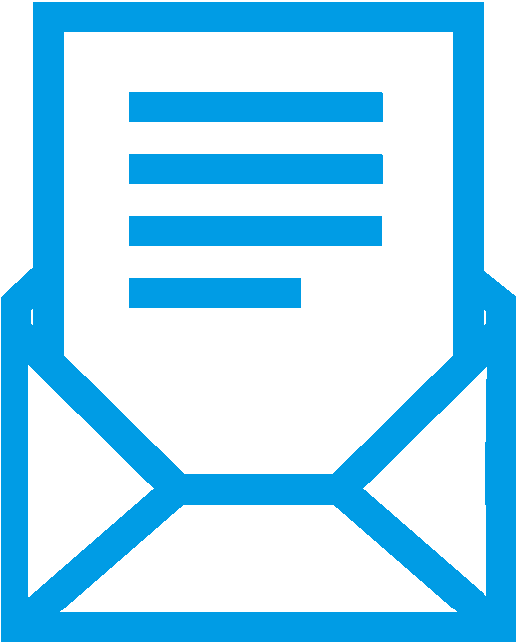 Hellbaluer Comic-Briefumschlag