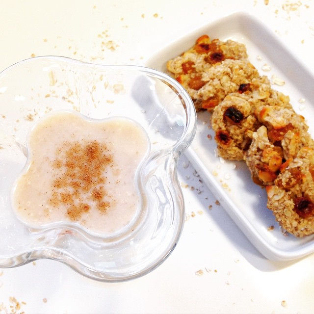 Vitamina de aveia e banana sem lactose