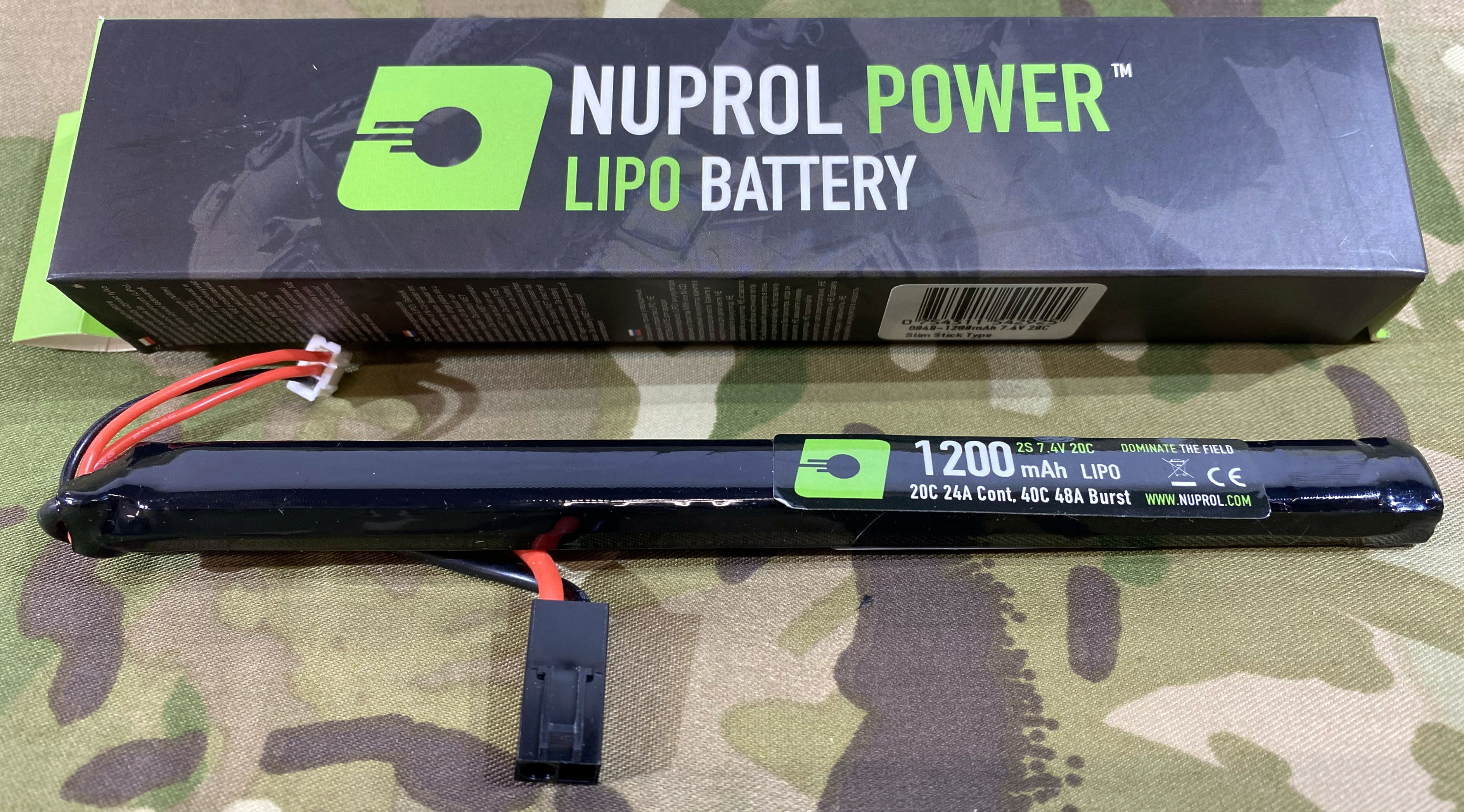 Nuprol 7.4v 1200mah tamya LiPo long Battery