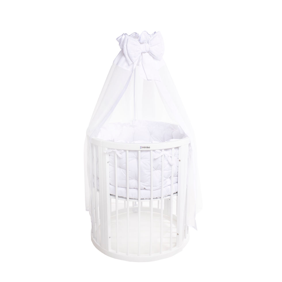 Miniatura: Baldachýn s mašličkou na postieľku Mimiko