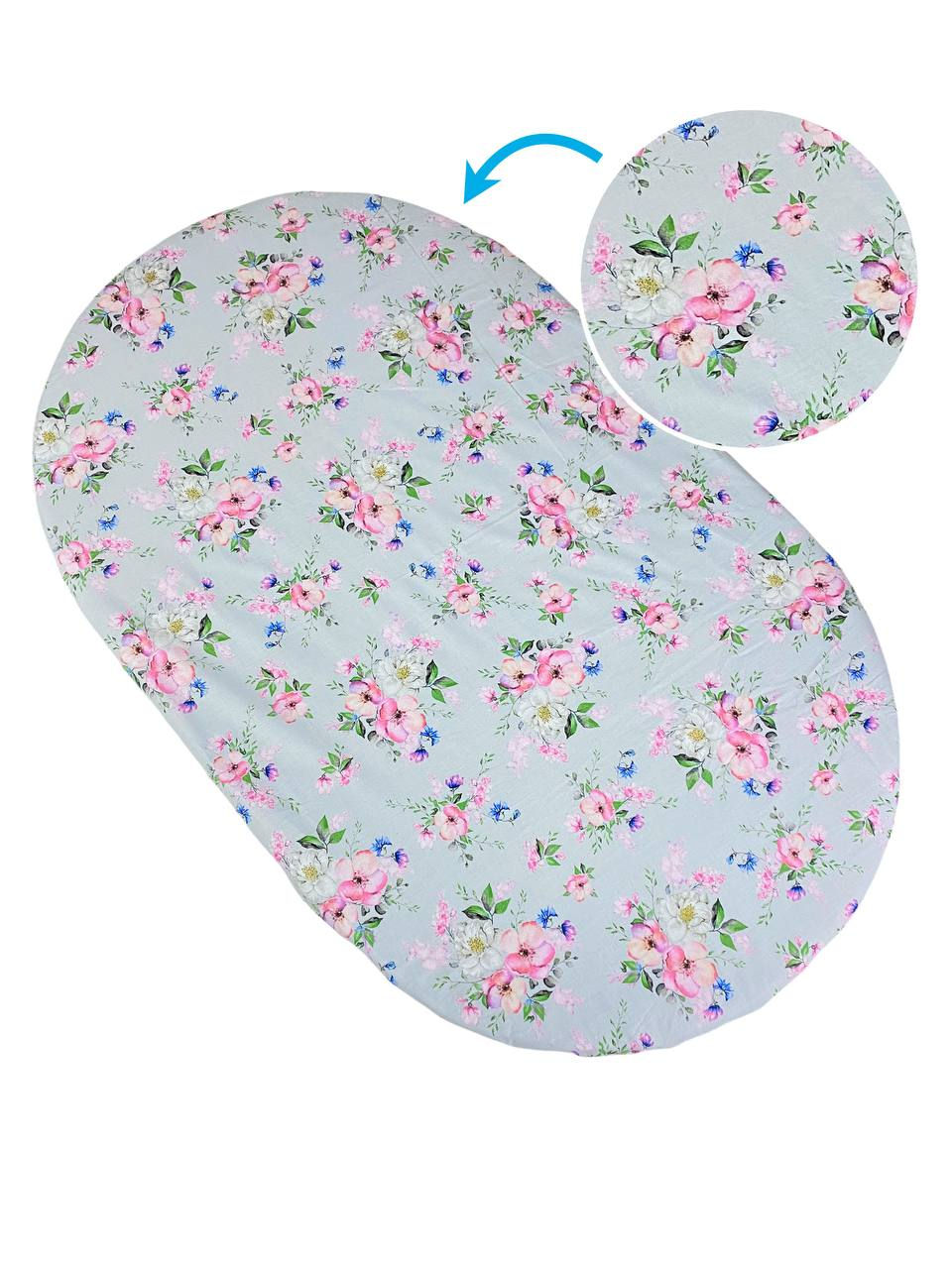 Miniatura: Prestieradlo na oválny matrac Mimiko + Obvodová guma