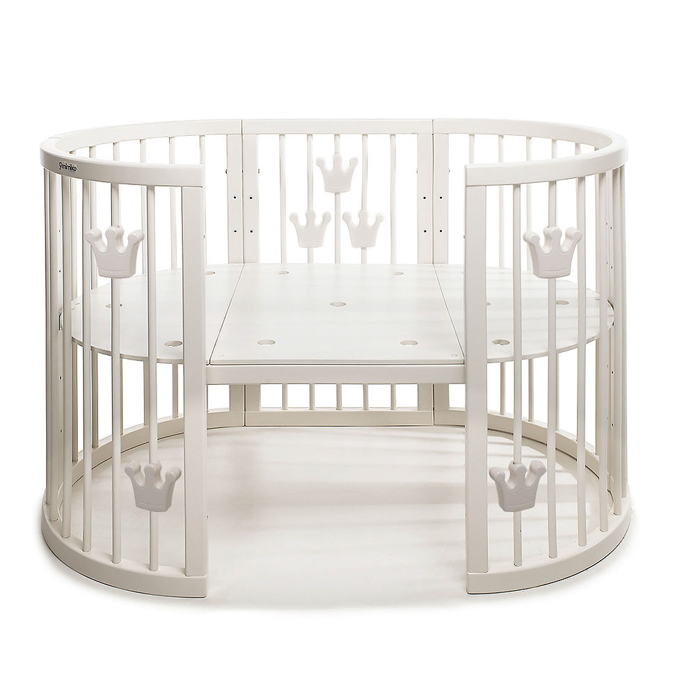 Miniatura: Okrúhla postieľka 9v1-Mimiko Crowns Milk