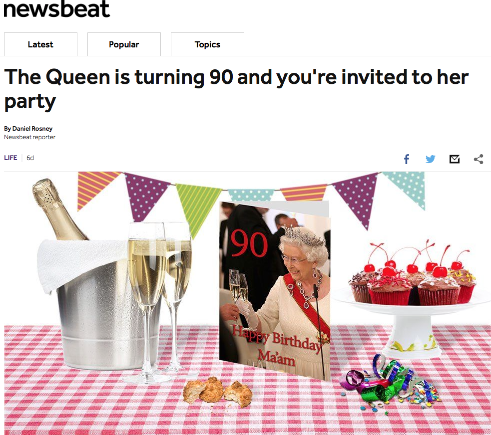 Organise a royal themed street party