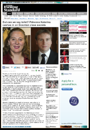 The Evening Standard & Grant Harrold