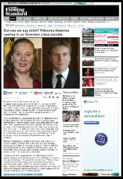 The Evening Standard & Grant Harrold