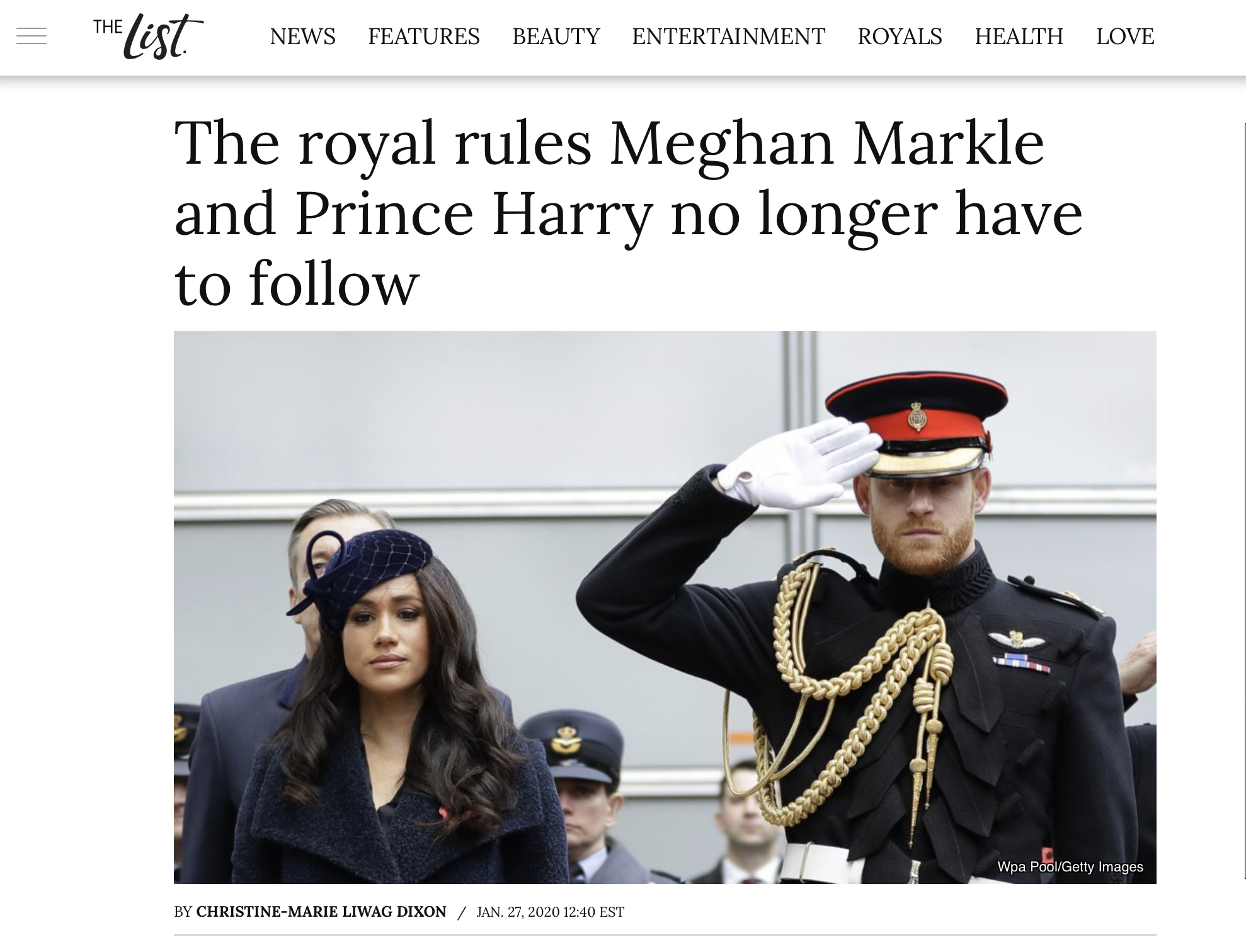 The List - Royal Etiquette