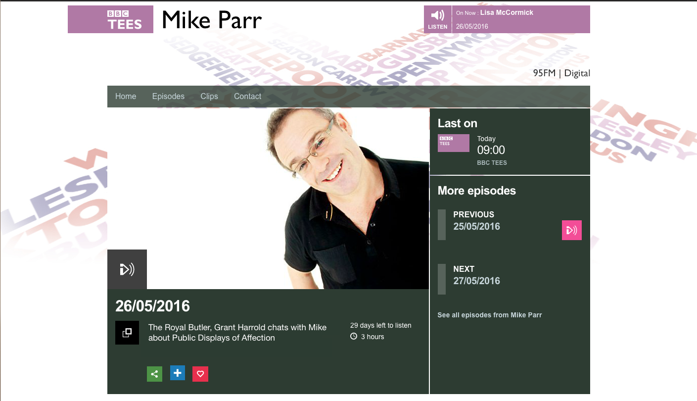BBC Tees chats to Grant Harrold