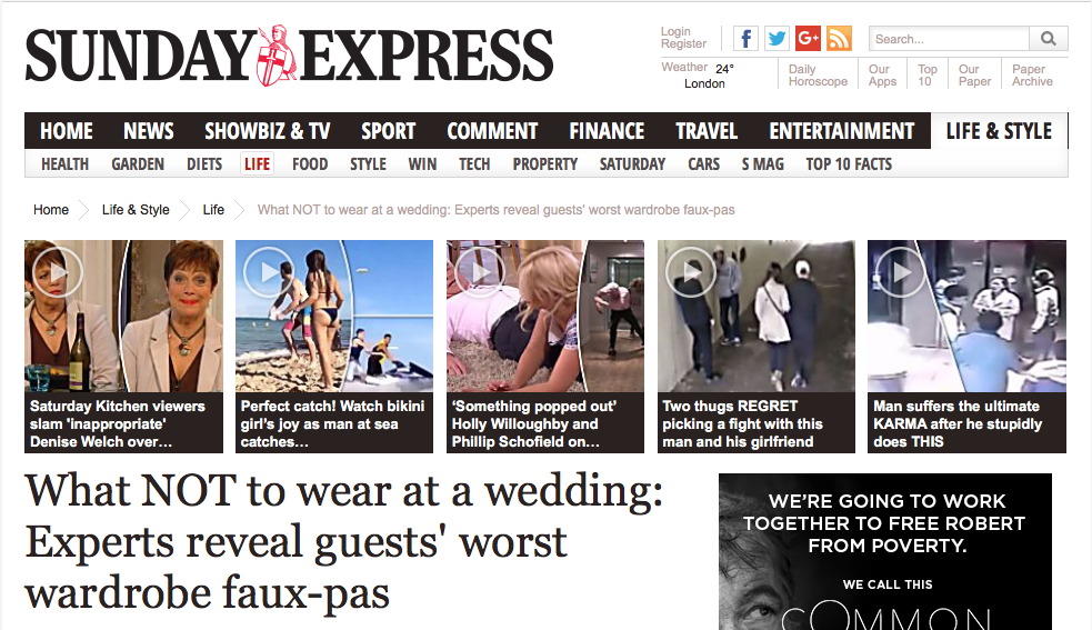 Grant Harrold on Wedding Etiquette