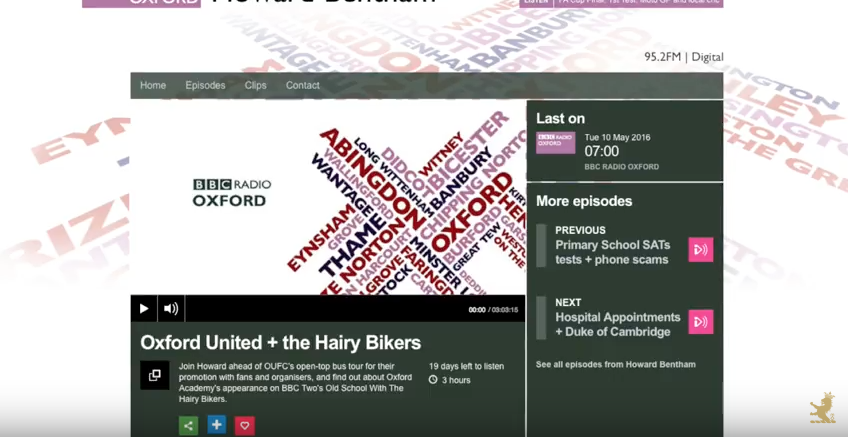 BBC Oxford chats to Grant Harrold