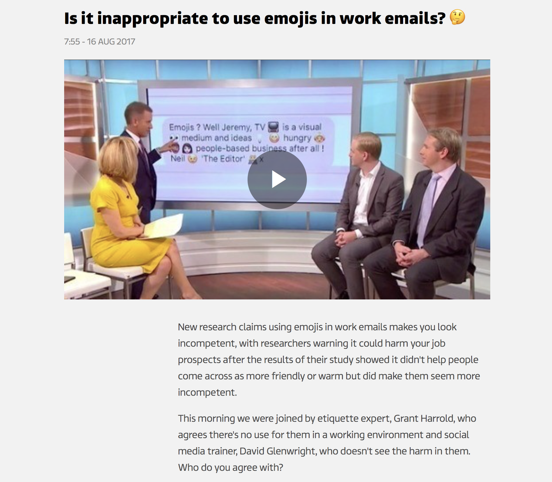 ITV's Good Morning Britain