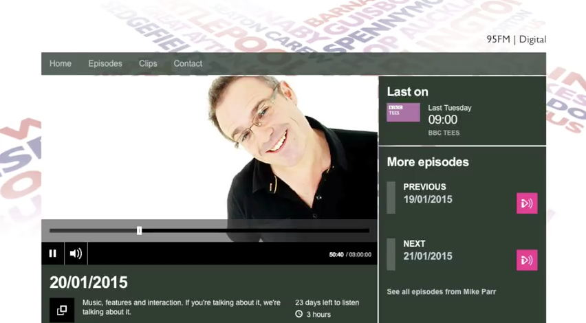 Grant Harrold chats to Mike Parr