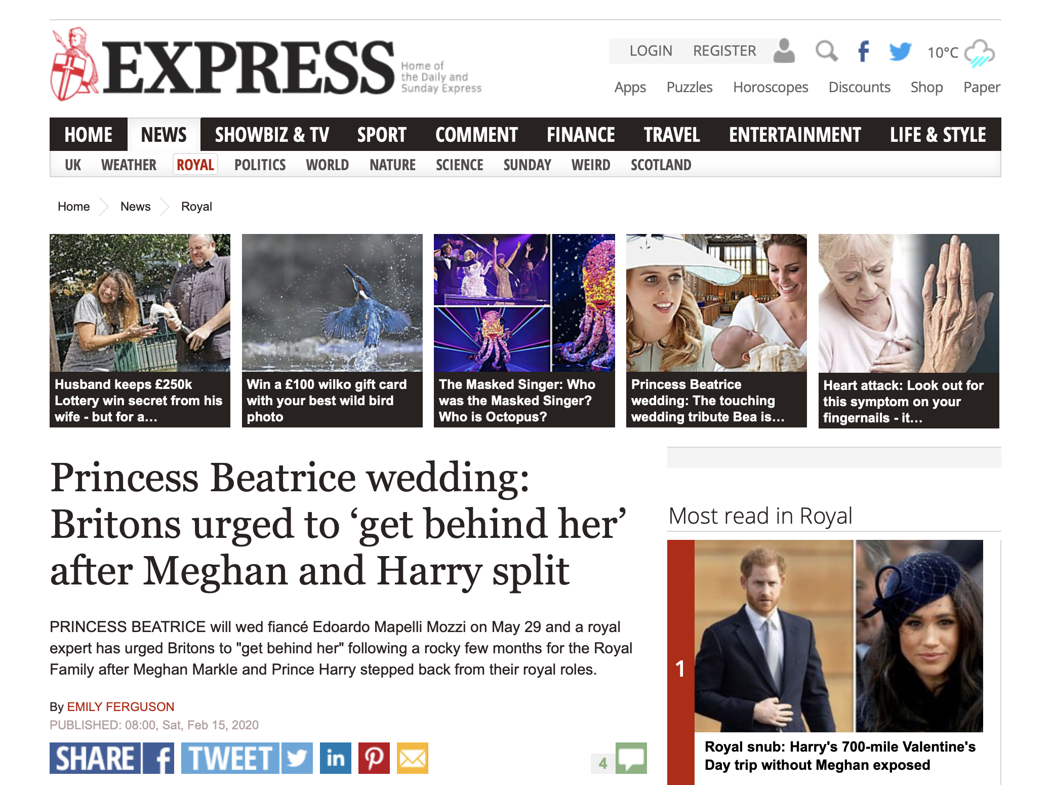 Daily Express - Royal Wedding