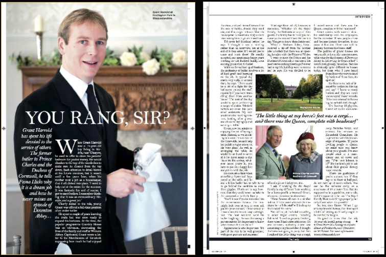 The Lady Magazine, & Grant Harrold