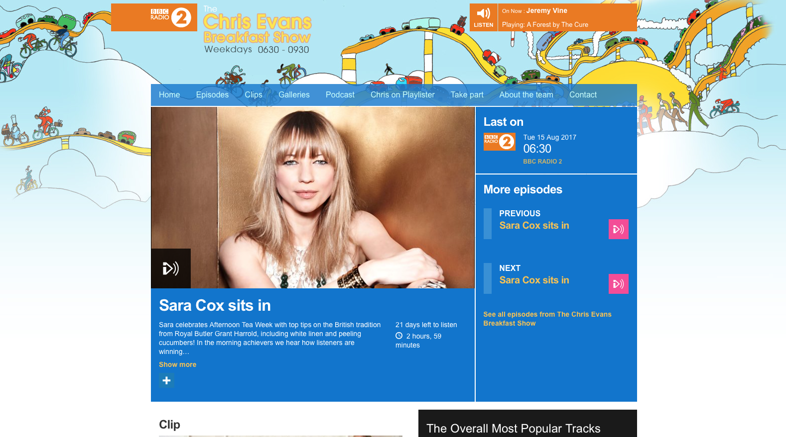 Radio 2 Breakfast Show with Sam Cox