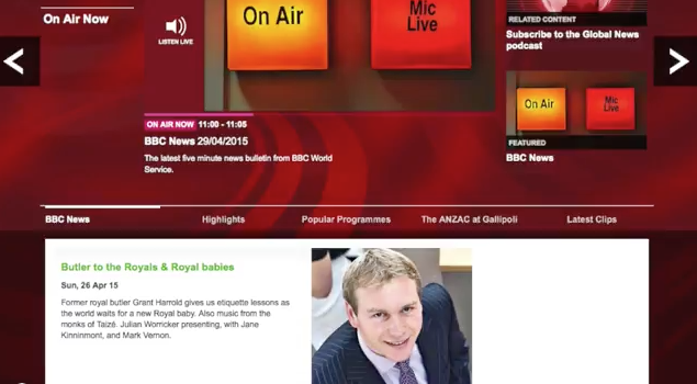Grant Harrold on BBC News
