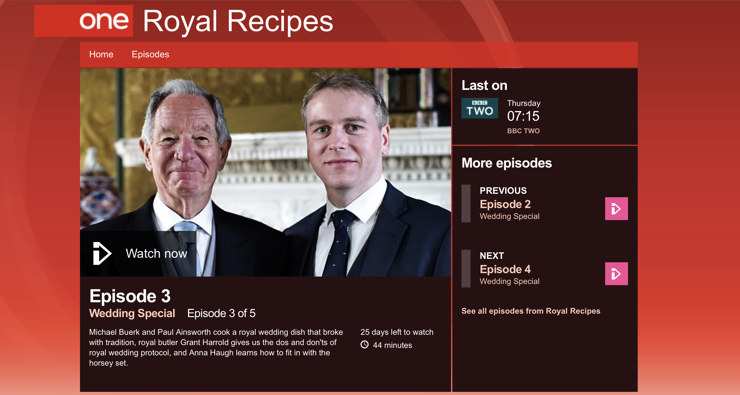BBC Royal Recipes