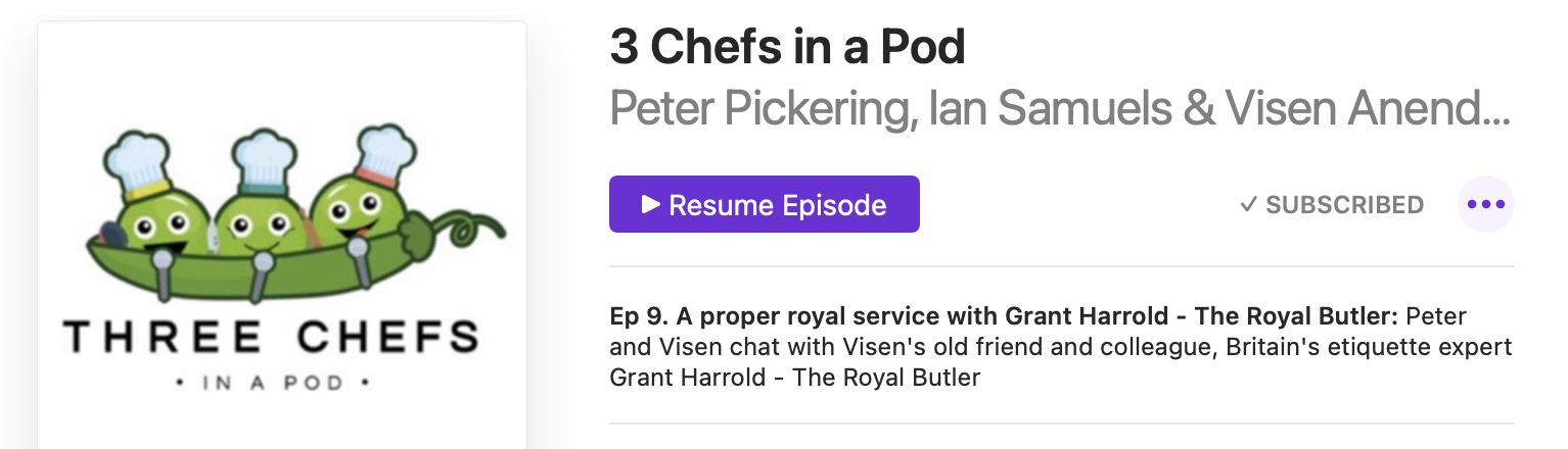 The Chefs in a Pod, Podcast