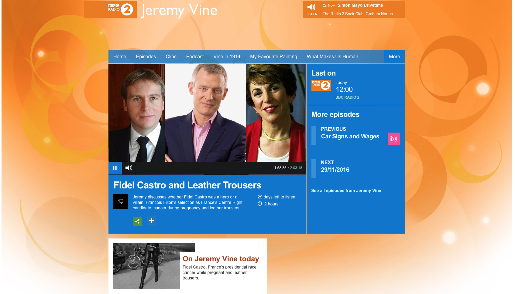 The Royal Butler on BBC Radio 2
