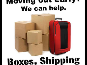 Moving out early? We can help!