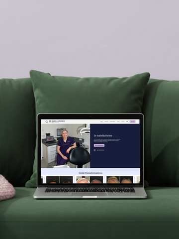 Isabella Parkes dentistry website design.