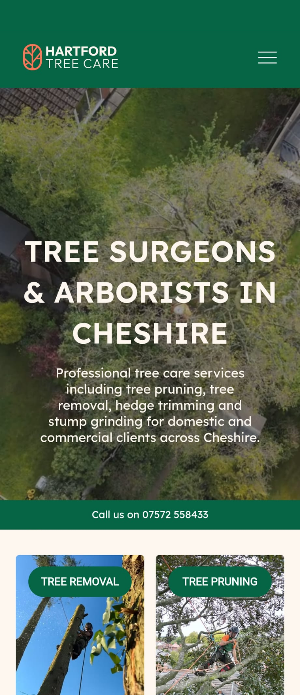 Hartford Tree Care Homepage