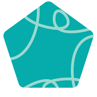 Colourful shape illustration