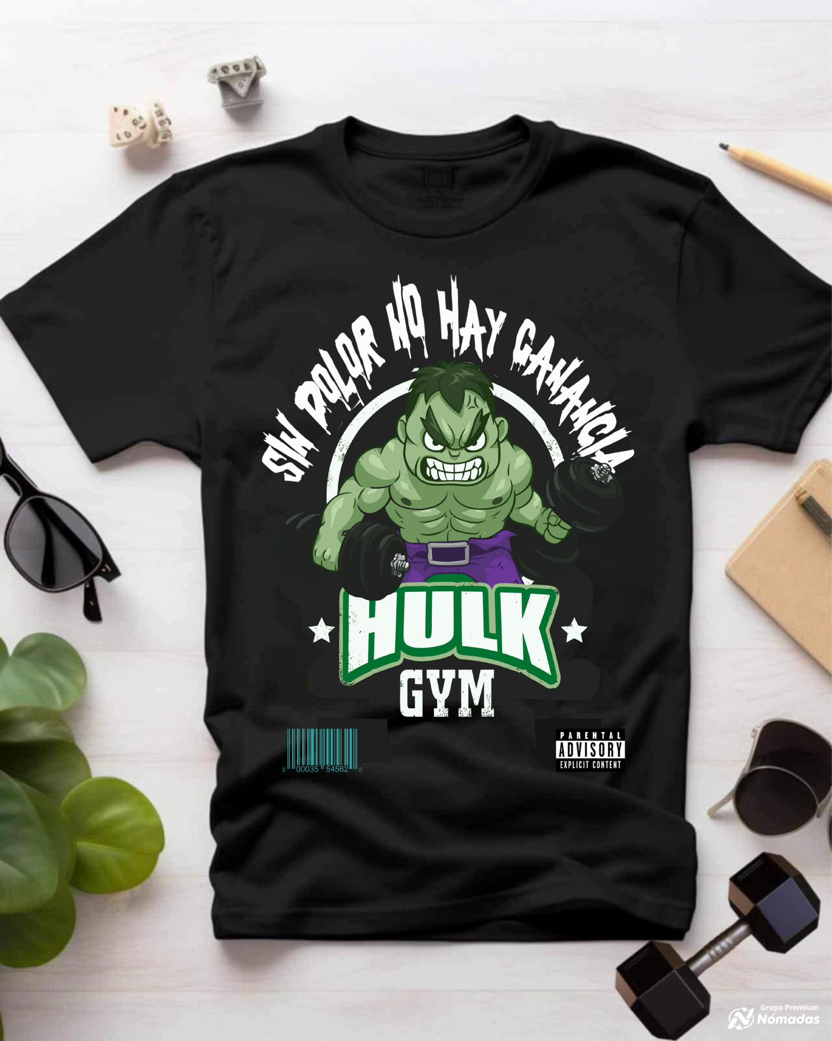 Polera o polerón Gym Caricatura