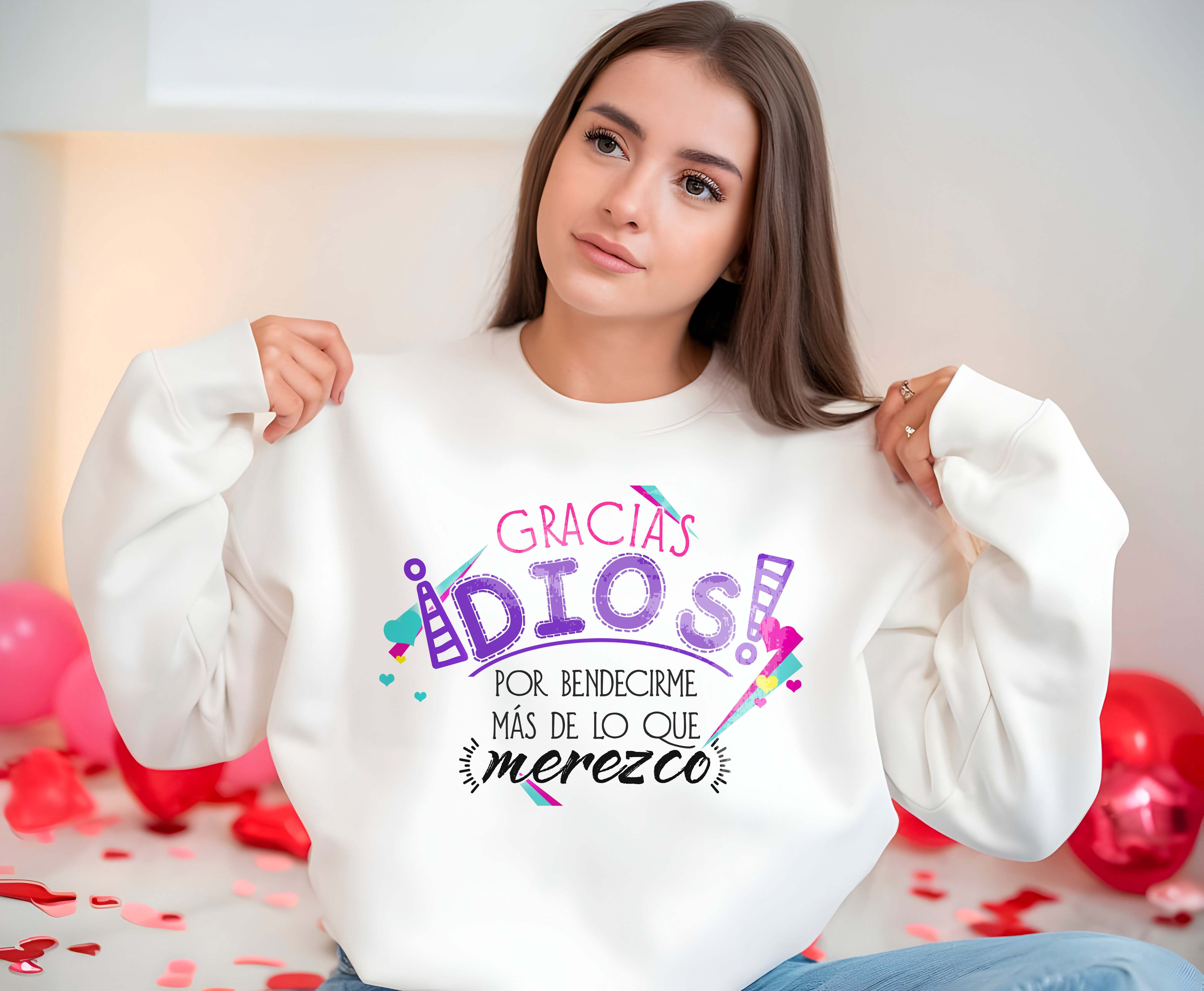 Polerón frase "Gracias Dios "