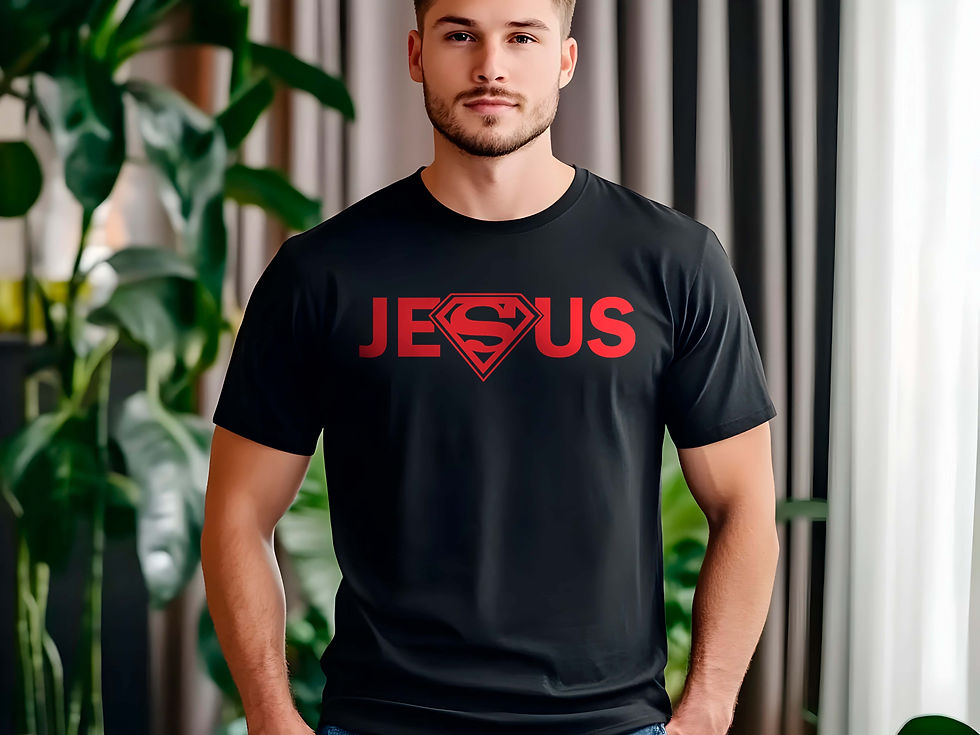 Polera Jesús (logo superman)
