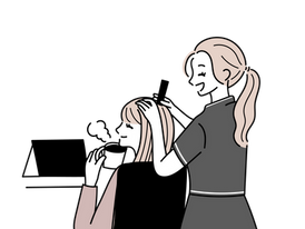 HITORINO Sapporo City Wet Head Spa Specialty Store HP Illustration
