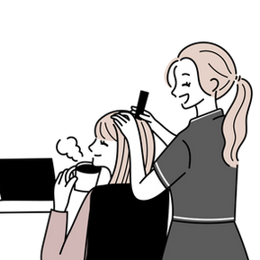 HITORINO Sapporo City Wet Head Spa Specialty Store HP Illustration