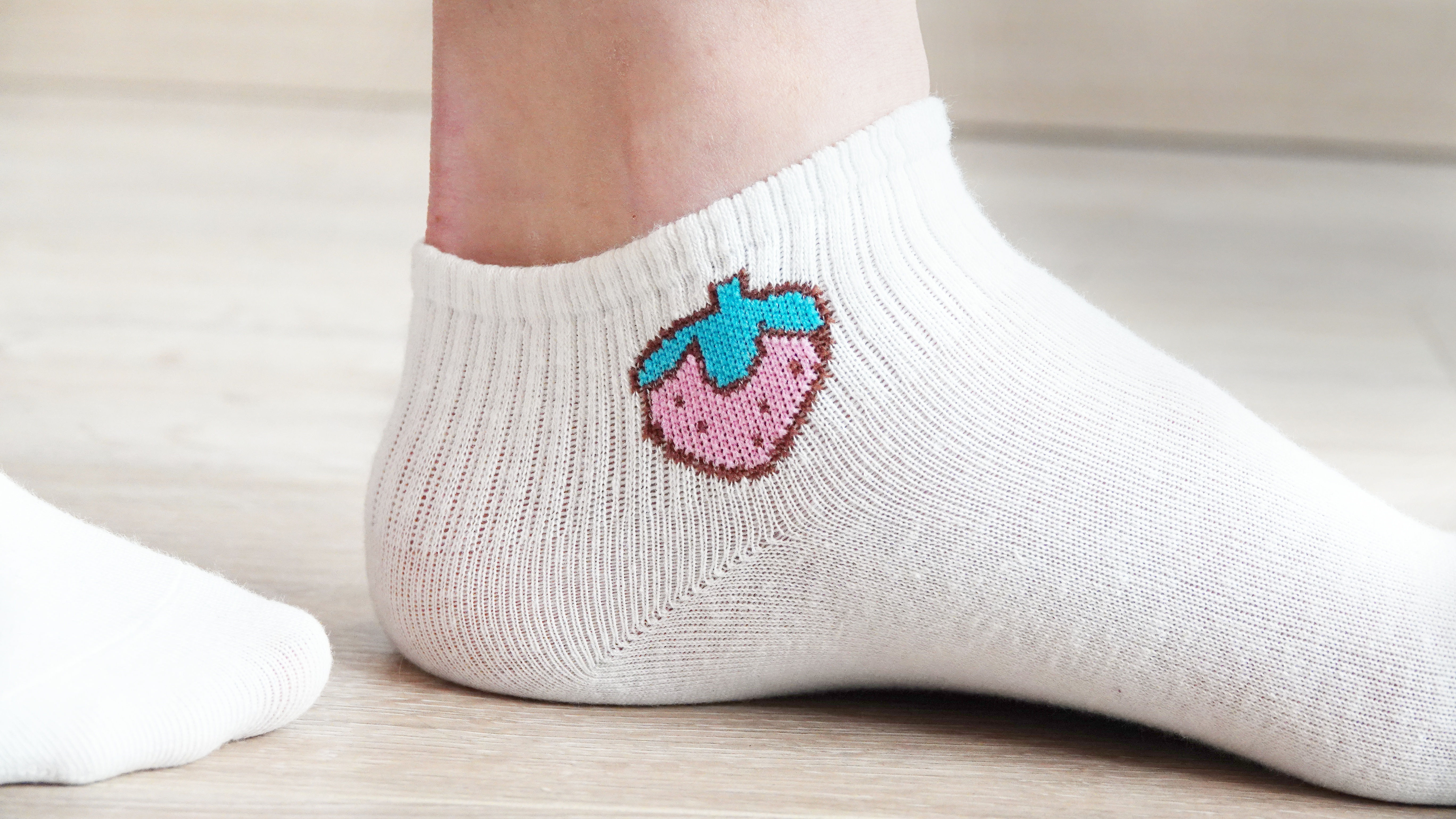 Fruit Print Sok Strawberry