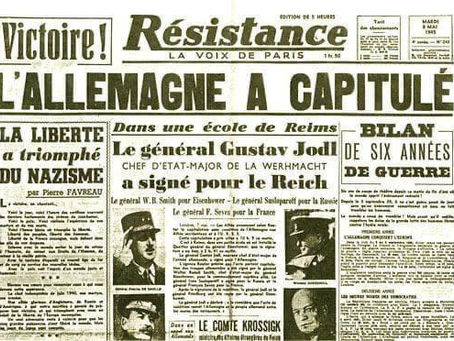Commémoration de la fin de la Seconde Guerre mondiale.