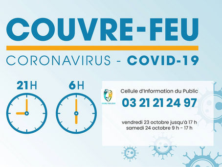 Informations couvre-feu.