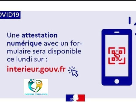 Dispositif numérique d'attestation de déplacement dérogatoire.