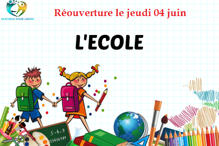Réouverture des écoles primaires et maternelles.