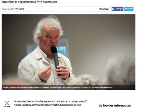 Mairie Evin-Malmaison contre le "Linky".