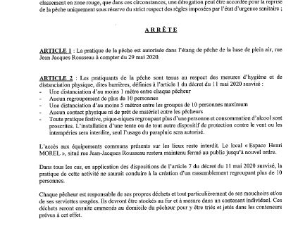 Etan de pêche: réouverture.