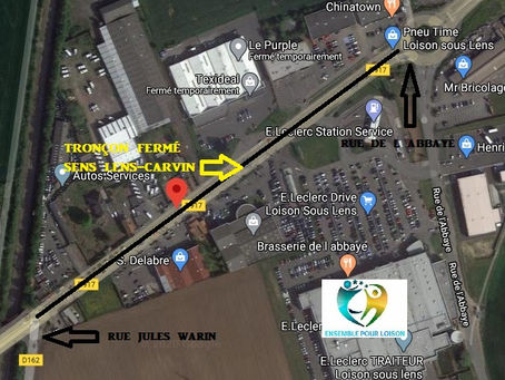 Fermeture route de Lille.