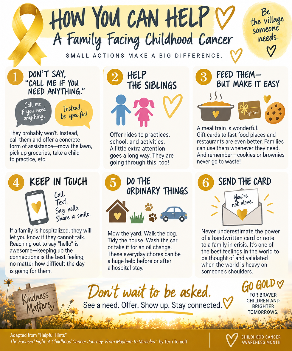 Day 17 of CCAM: How Can You Help? Hints from The Focused Fight🎗☀️🎗