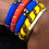 Thumbnail: Ankara and brass bracelets