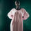 Thumbnail: Baby pink puff-sleeve dress