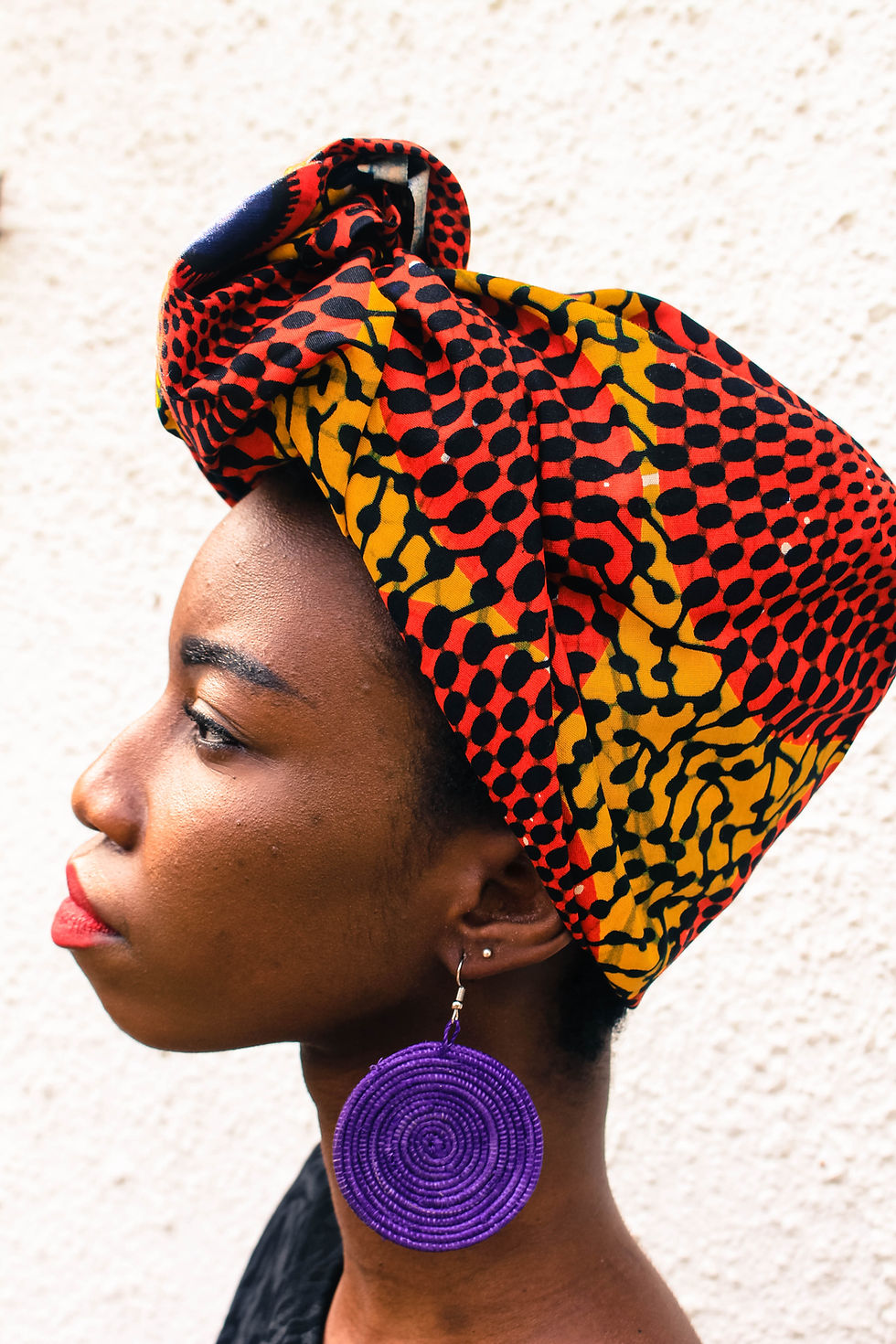 Thumbnail: Purple Sisal Earring