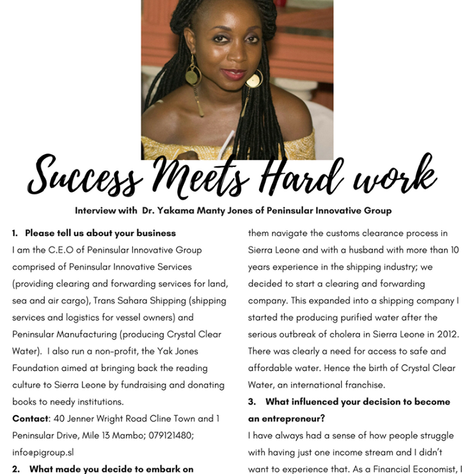 Africa’s Moneypreneur Success Meets Hard Work Volume 22: Dr Yakama Manty Jones